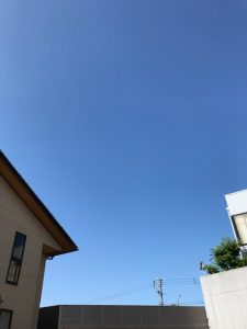 秋の空があんまりキレイだったので